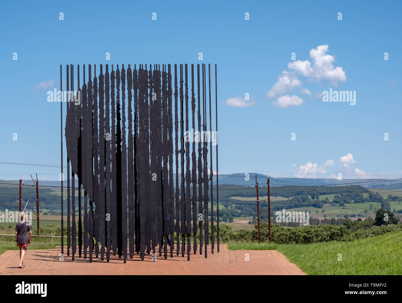 Metal sculpture at the Nelson Mandela Capture Site in Howick, Kwazulu  Natal, South Africa. Mandela was captured near here in 1962 Stock Photo -  Alamy