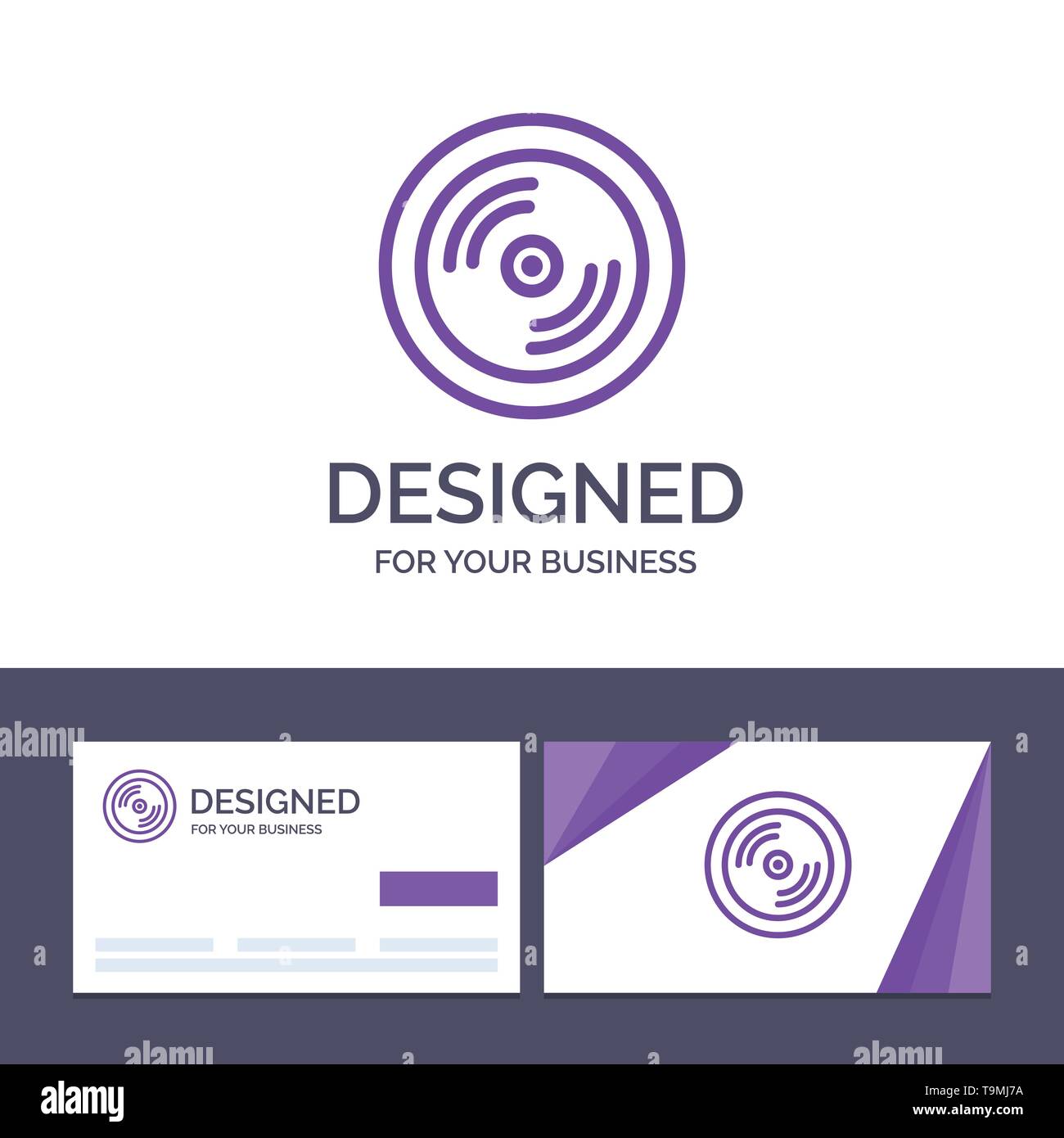 Creative Business Card And Logo Template Cd Dvd Disk Education