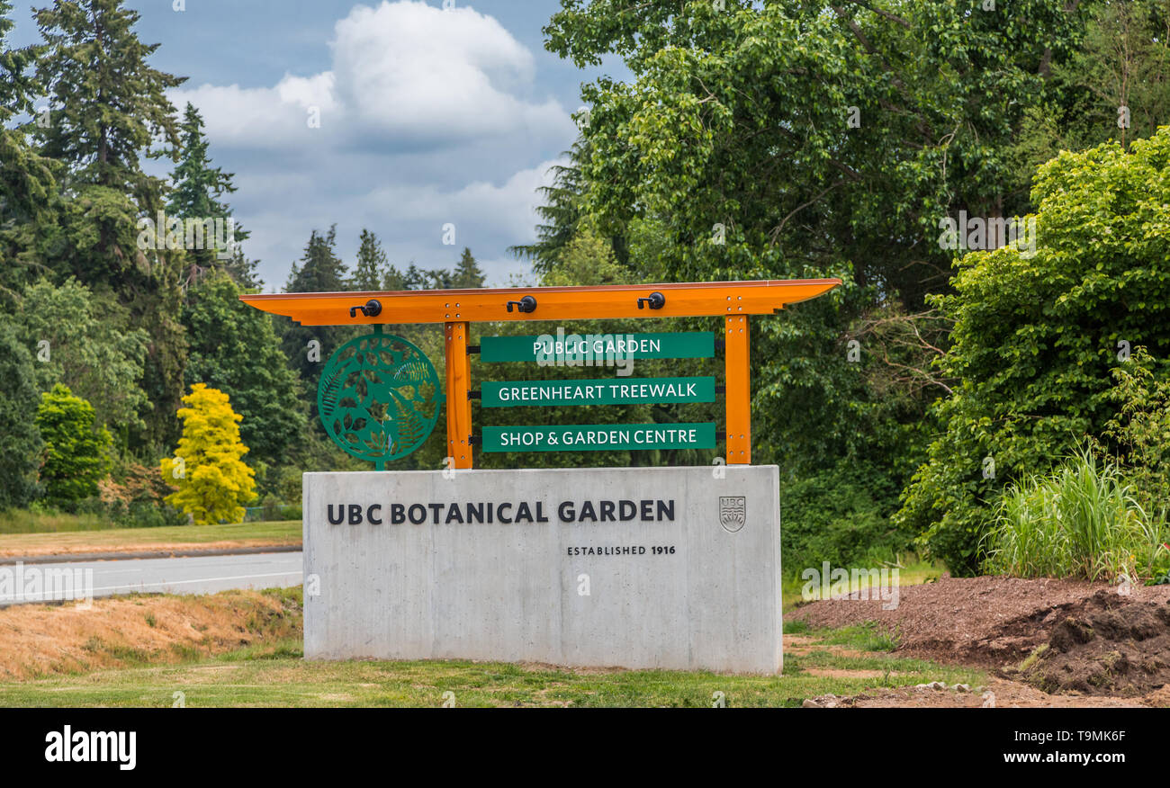 Ubc Botanical Garden Stock Photo Alamy