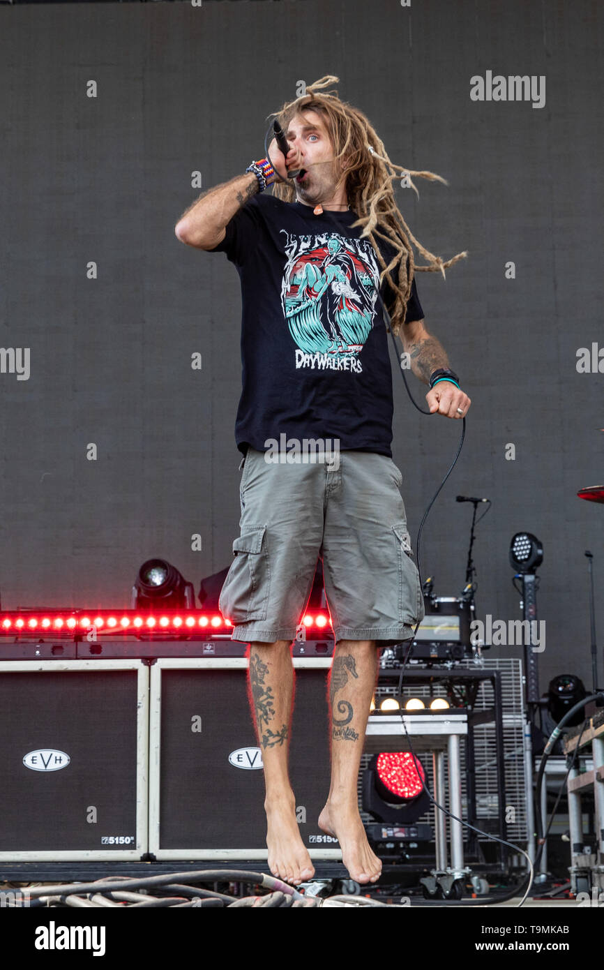 May 18, 2019 - Columbus, Ohio, U.S - RANDY BLYTHE of Lamb of God ...