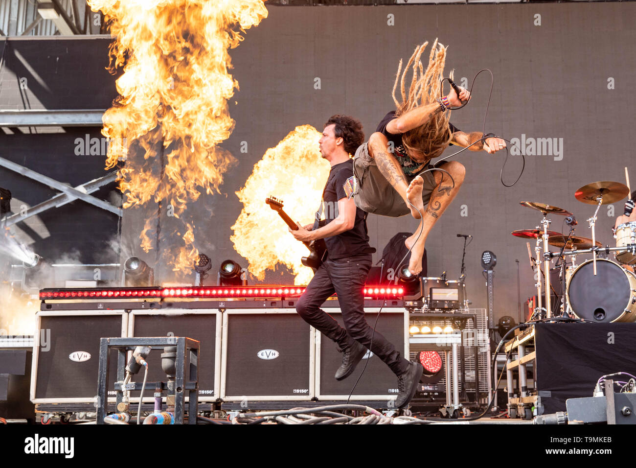 May 18, 2019 - Columbus, Ohio, U.S - JOE DUPLANTIER of Gojira and ...