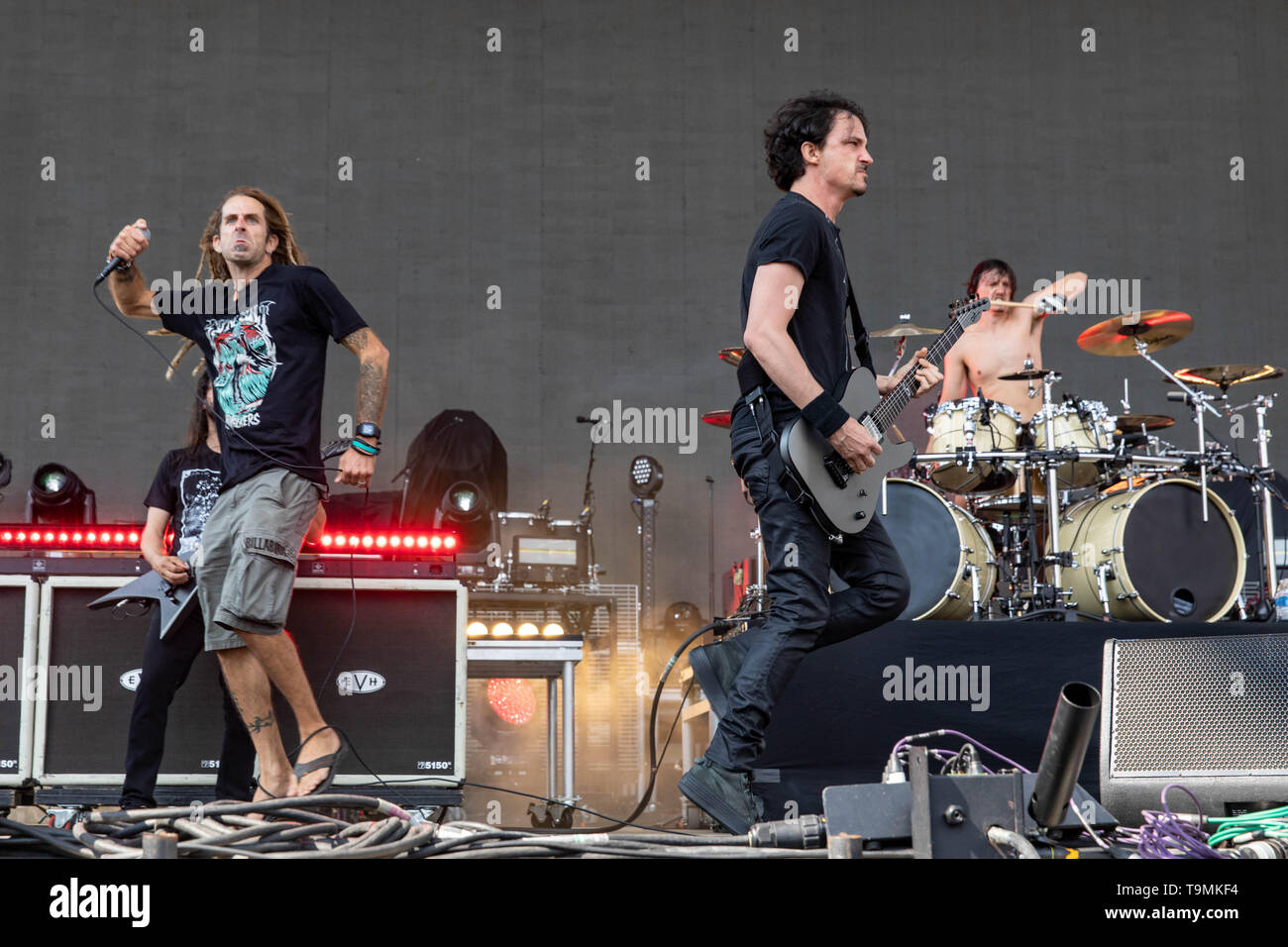 May 18, 2019 - Columbus, Ohio, U.S - RANDY BLYTHE of Lamb of God joins ...