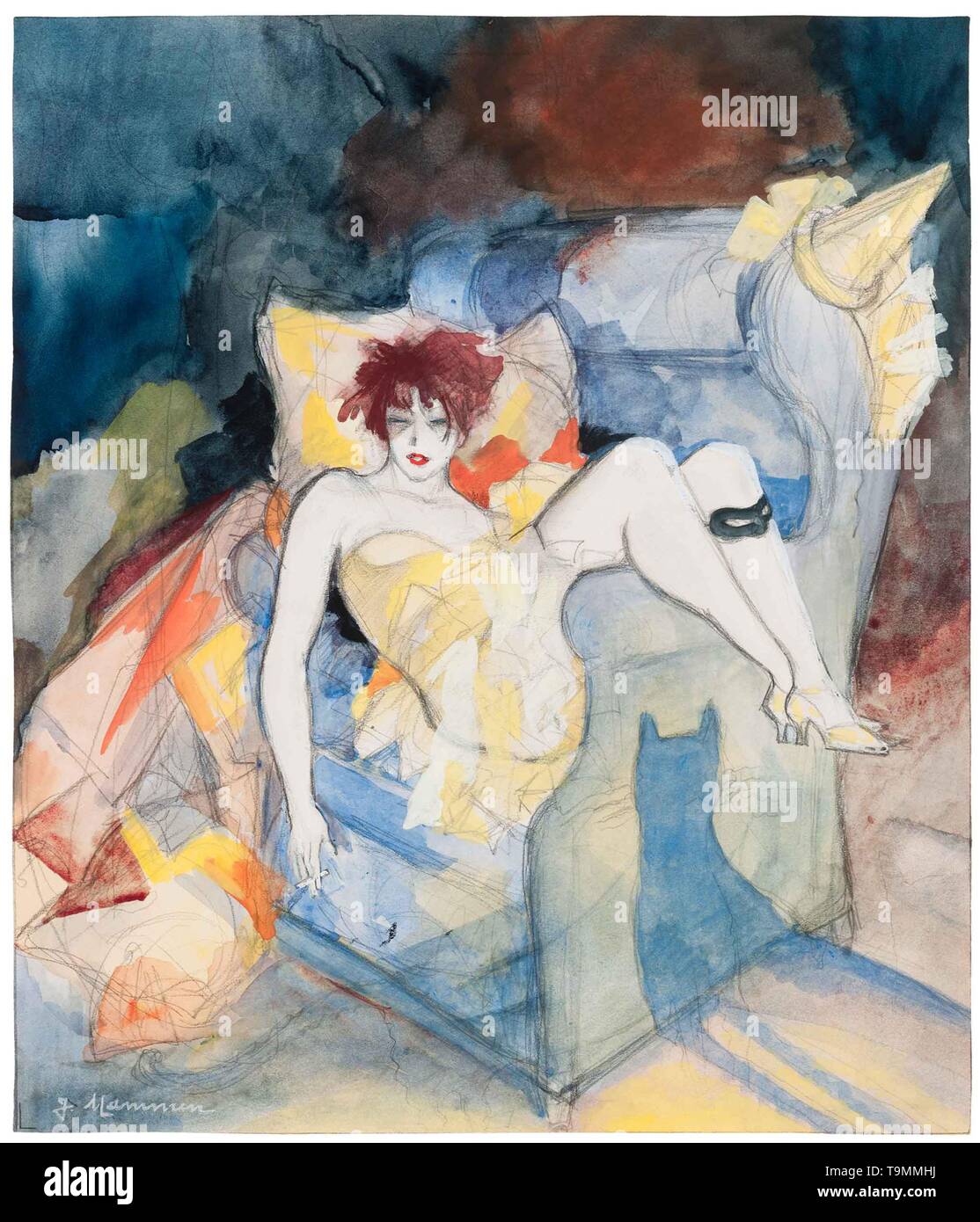 Ash Wednesday. Museum: PRIVATE COLLECTION. Author: JEANNE MAMMEN. Stock Photo