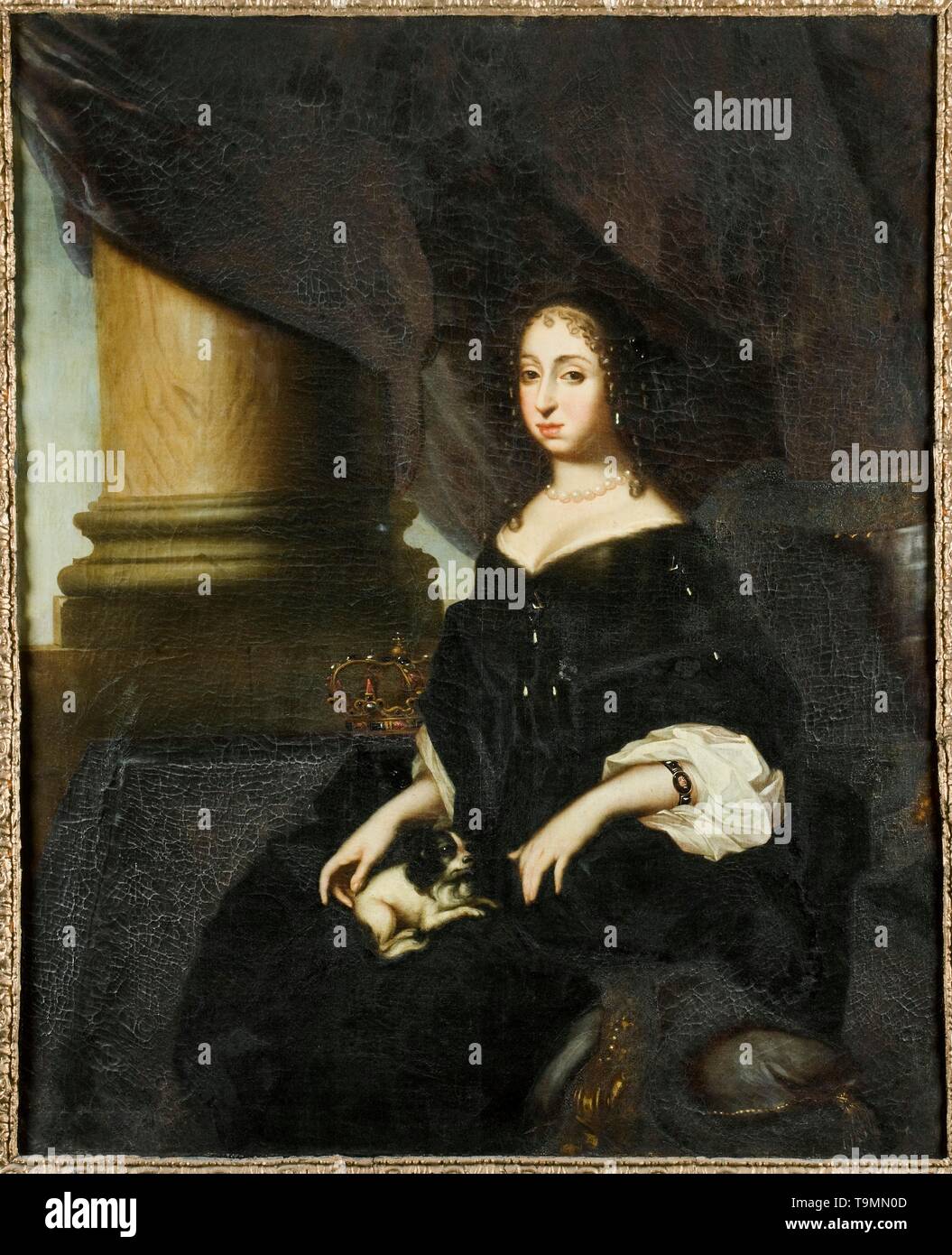 Portrait of Hedvig Eleonora of Holstein-Gottorp (1636-1715), Queen of Sweden. Museum: Skokloster Castle. Author: David Klöcker Ehrenstrahl. Stock Photo