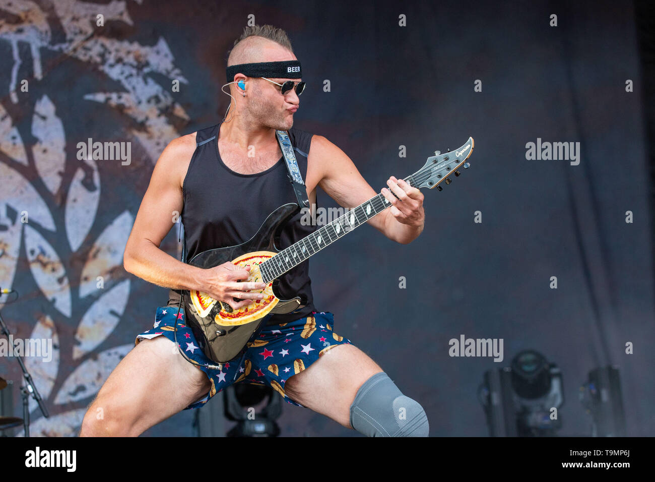May 18, 2019 Columbus, Ohio, U.S ADAM DUTKIEWICZ of Killswitch Engage during the Sonic