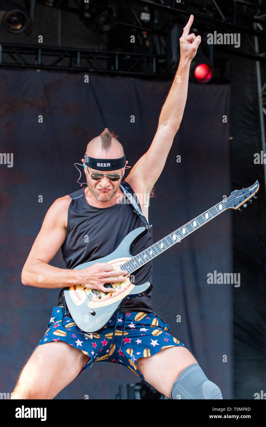 May 18, 2019 Columbus, Ohio, U.S ADAM DUTKIEWICZ of Killswitch Engage during the Sonic