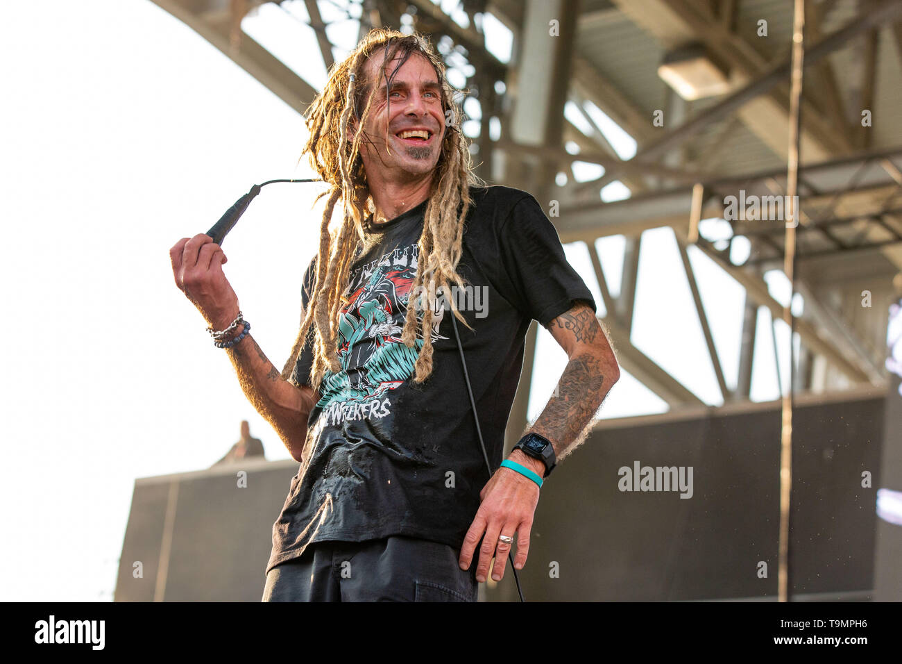 May 18, 2019 - Columbus, Ohio, U.S - RANDY BLYTHE of Lamb of God during ...