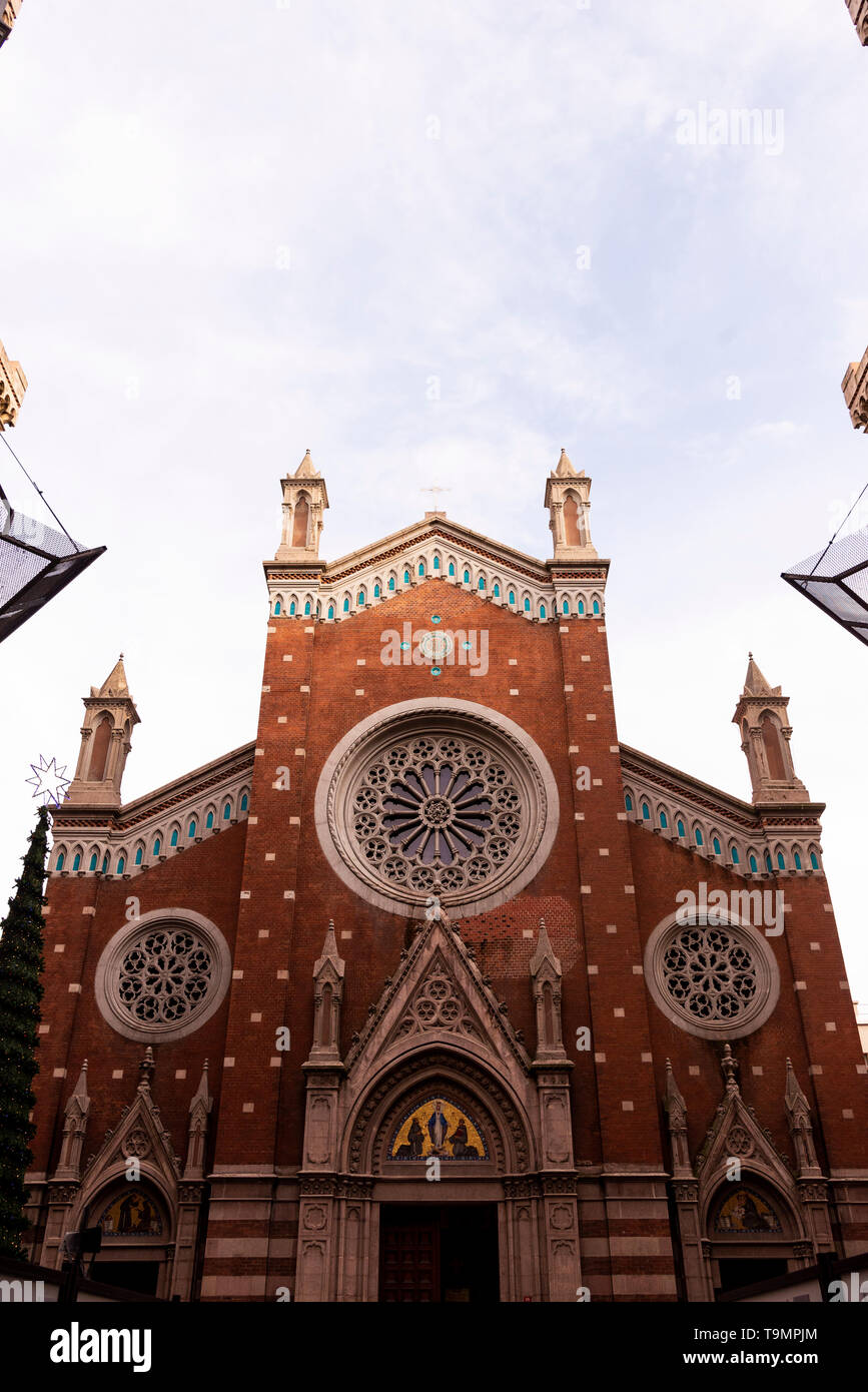 Istanbul, Turkey - November 17, 2018. St. Antuan Catholic Church at Taksim Beyoglu Istanbul. Stock Photo