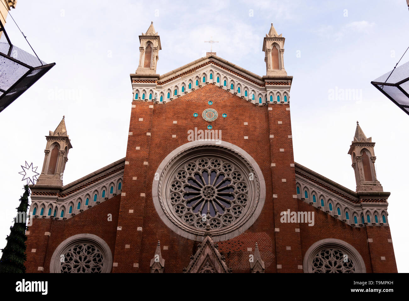 Istanbul, Turkey - November 17, 2018. St. Antuan Catholic Church at Taksim Beyoglu Istanbul. Stock Photo