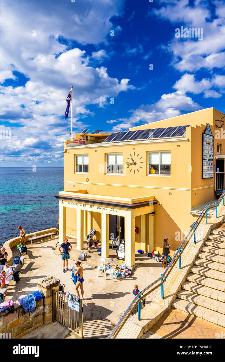 Coogee Surf Life Saving Club at Coogee Beach, Sydney, NSW, Australia Stock Photo