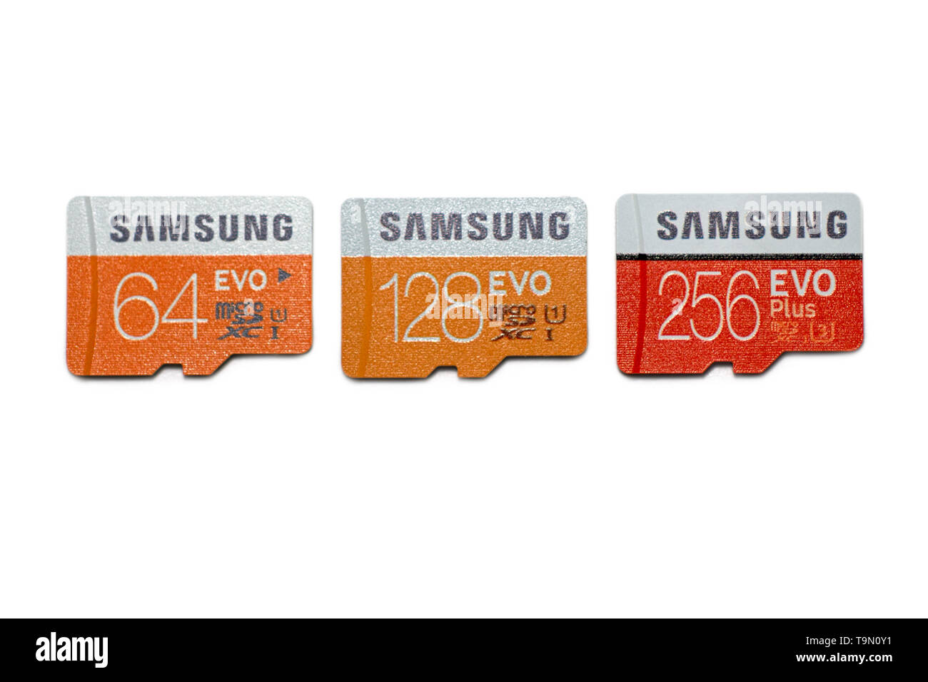 micro SD Cards  microSD Memory Card, Storage for Tablet and Mobile Phone 64GB 128GB 256GB Stock Photo