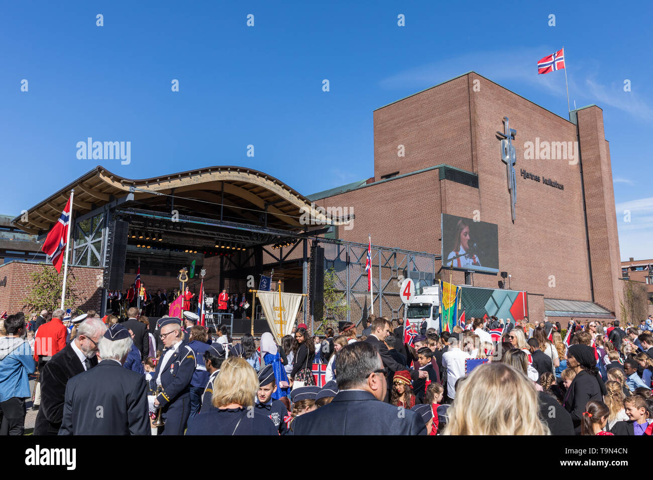 17th May Norwegian Constitution Day celebrations in Sandefjord Stock Photo