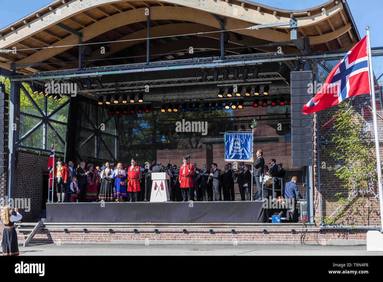 17th May Norwegian Constitution Day celebrations in Sandefjord Stock Photo