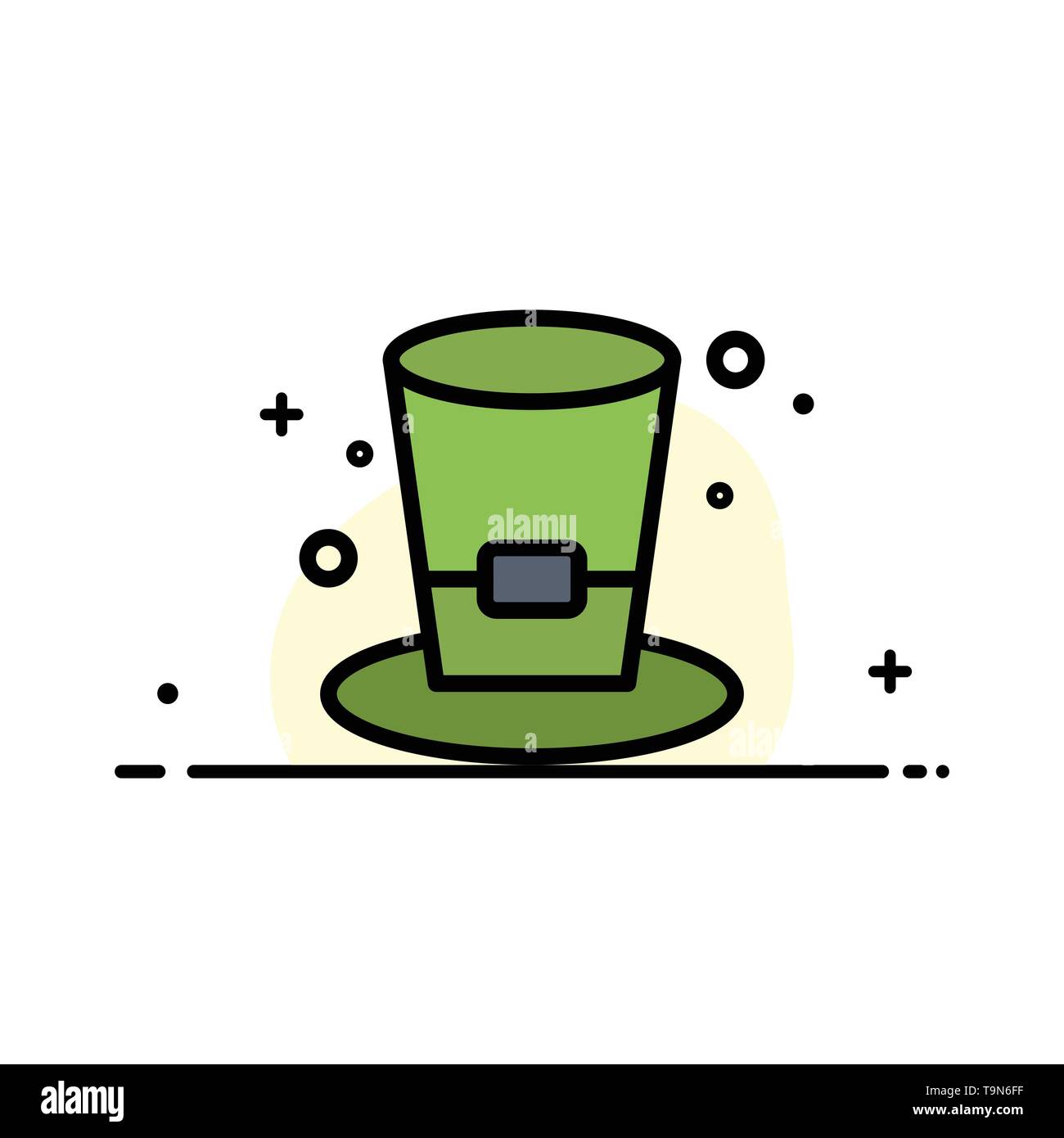Glass Drink Wine Beer Business Flat Line Filled Icon Vector