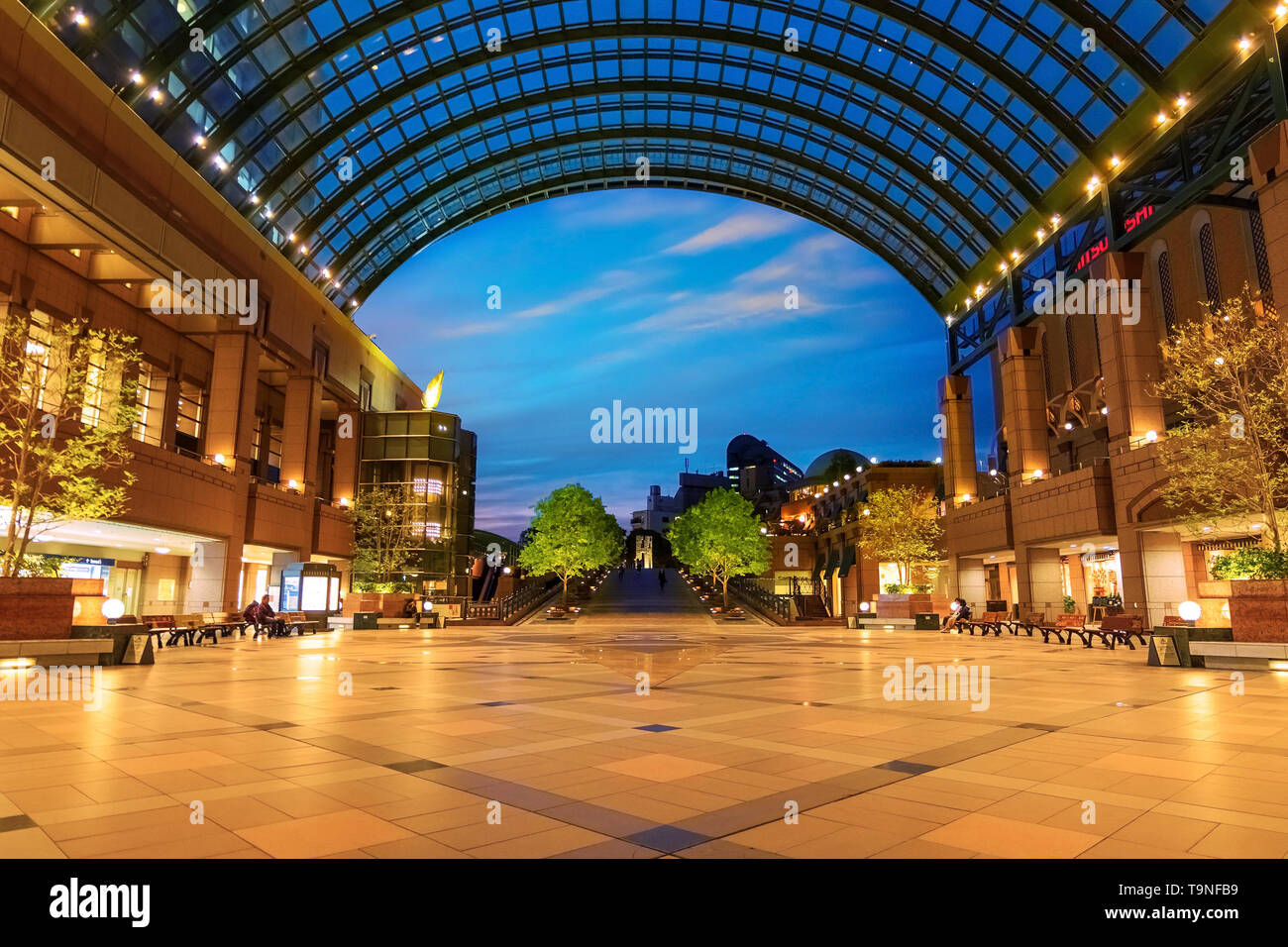 Tokyo, Japan - April 26 2018: Yebisu Garden Place built on the former site of Yebisu beer brewery which is the developing town and Ebisu train station Stock Photo