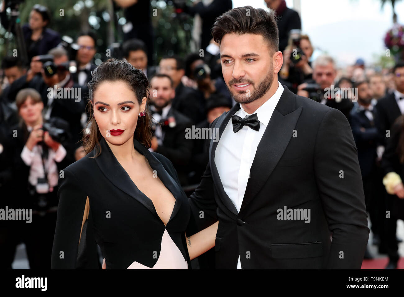 Cannes. 19th May, 2019. Nabilla Benattia and Thomas Vergara arrives to