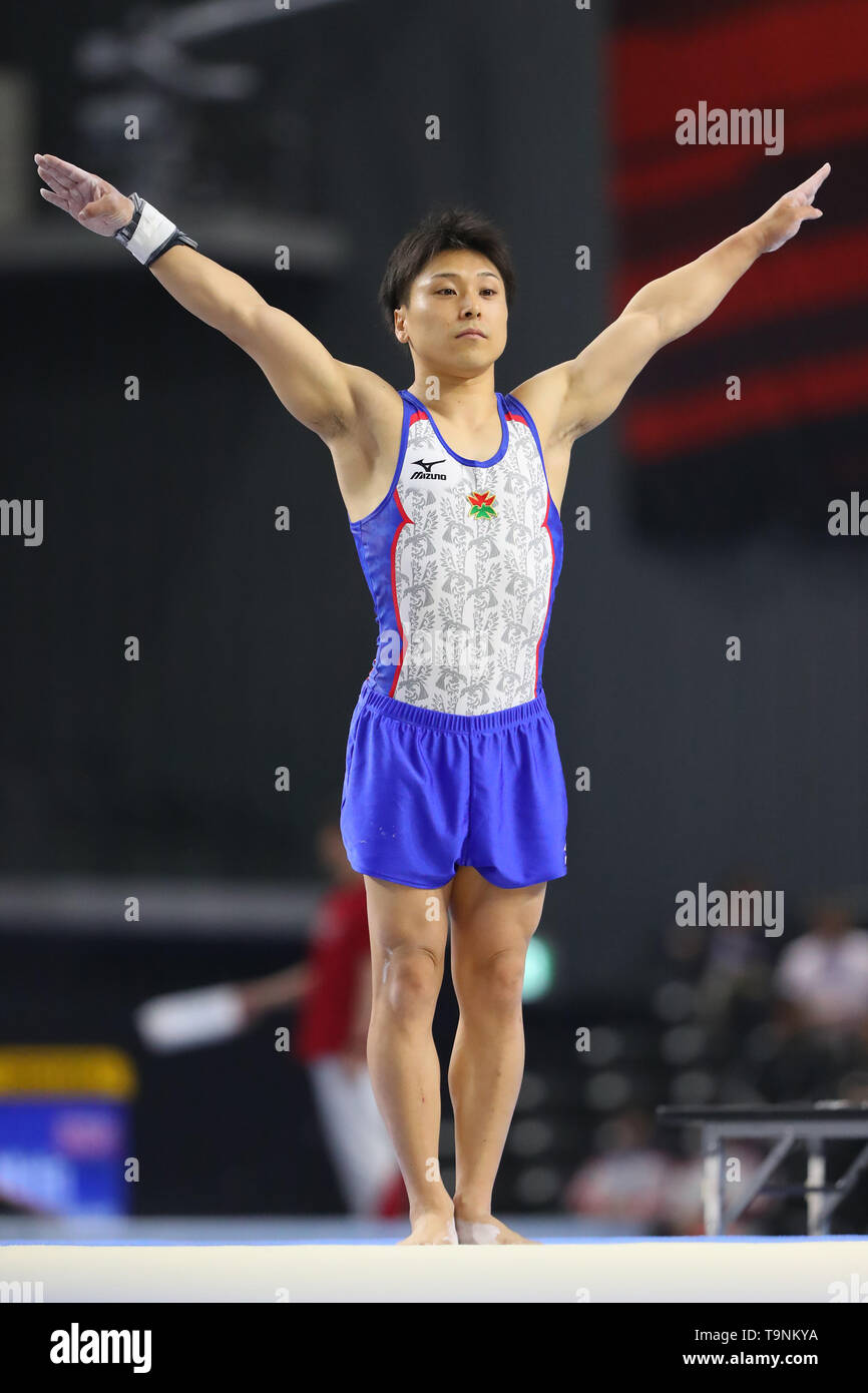 Musashino Forest Sport Plaza, Tokyo, Japan. 19th May, 2019. Takumi Sato,  MAY 19, 2019 - Artistic Gymnastics : The 58th NHK Cup Men's Individual  All-Around Floor Exercise at Musashino Forest Sport Plaza,