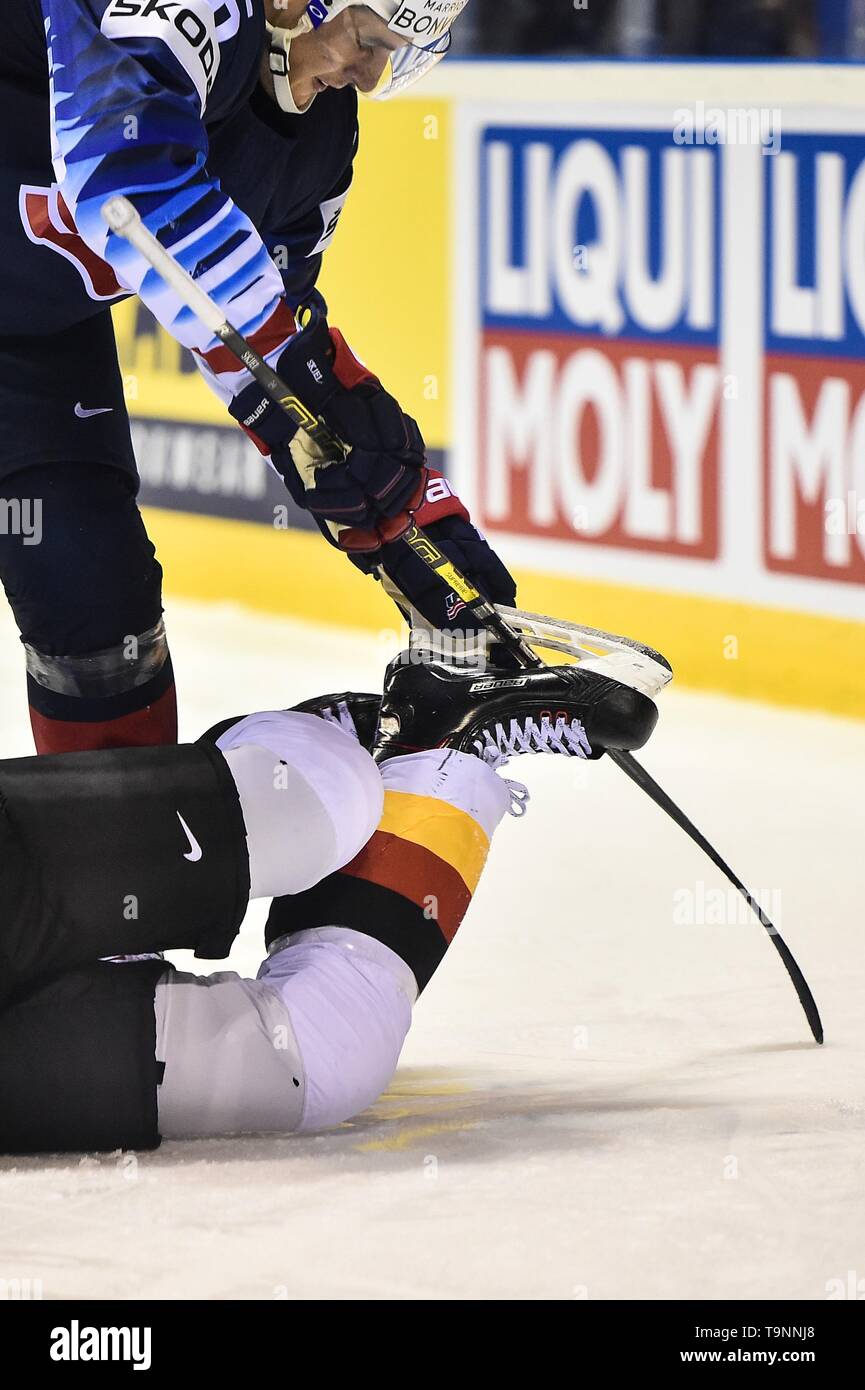 Kosice, Slovakia. 13th May, 2019. Moritz Seider, ice hockey player