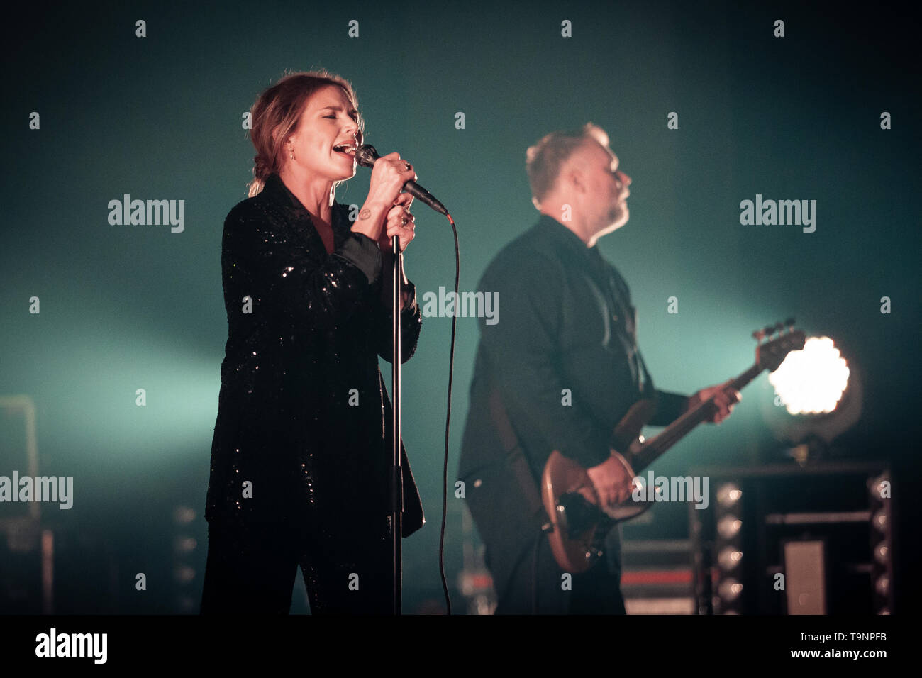 Oslo, Norway. 19th May, 2019. Norway, Oslo - May 19, 2019. The Swedish rock  band The Cardigans performs a live concert at Den Norske Opera & Ballett in  Oslo. Here singer Nina