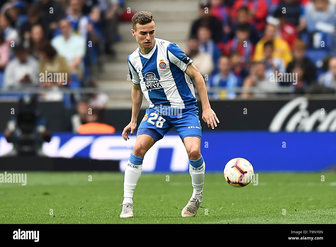 BARCELONA, 18-05-2019. LaLiga 2018/ 2019, date 38. Espanyol-Real Sociedad.  Adria Pedrosa of Espanyol during the match Espanyol-Real Sociedad Stock  Photo - Alamy