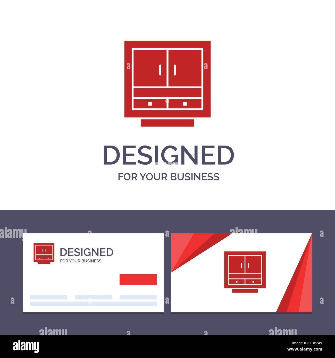 Creative Business Card And Logo Template Cabinet Business Drawer