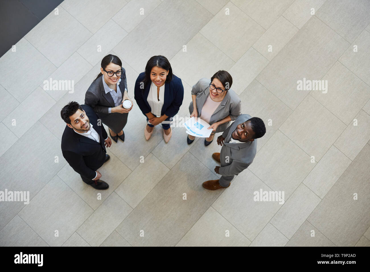 Happy young business professionals Stock Photo