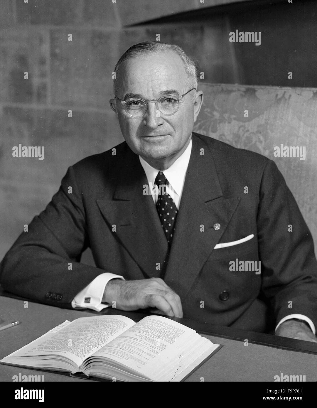 Portrait of President Harry S. Truman Stock Photo