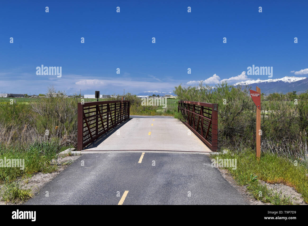 Jordan River Parkway Trail, Redwood Trailhead bordering the Legacy