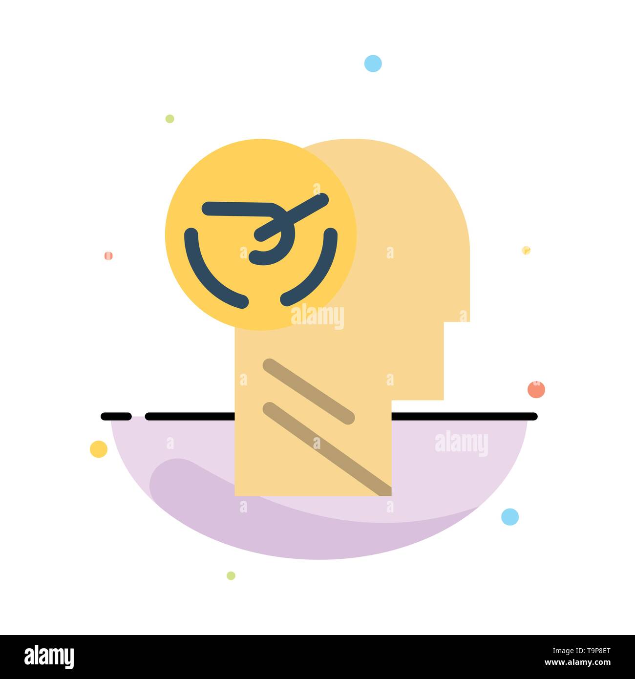 Activity, Brain, Faster, Human, Speed Abstract Flat Color Icon Template Stock Vector