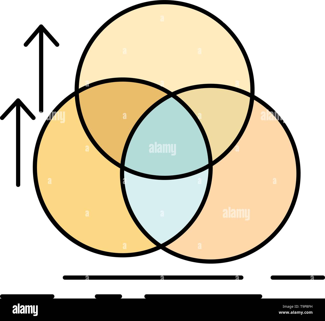 balance, circle, alignment, measurement, geometry Flat Color Icon