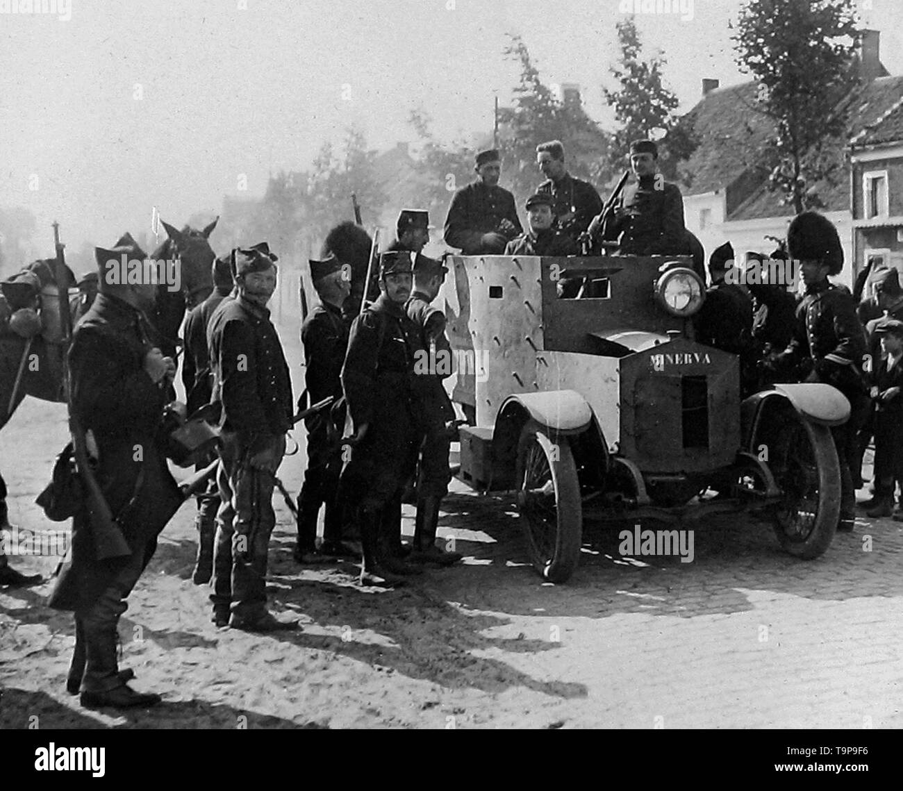 WW1 Belgian Armoured Car Stock Photo Alamy