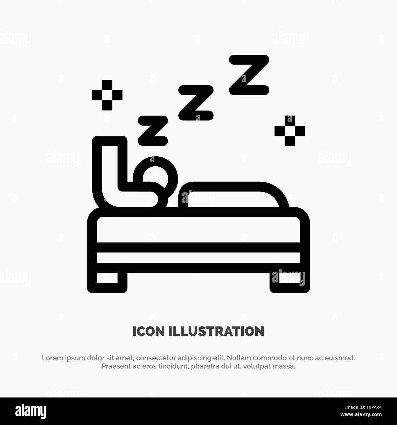 Bed Bedroom Clean Cleaning Line Icon Vector Stock Vector Image And Art Alamy 6665