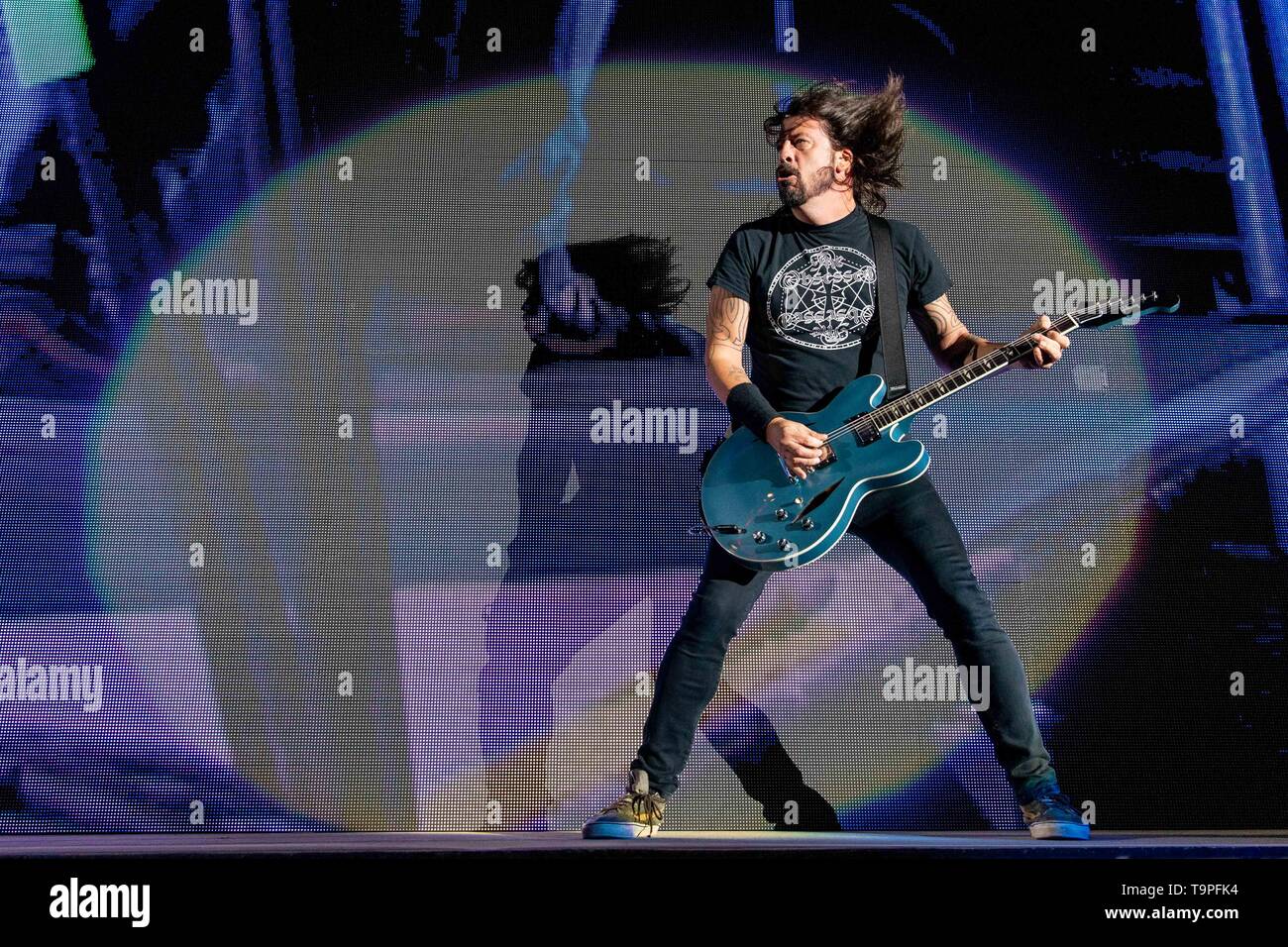 May 19, 2019 - Columbus, Ohio, U.S - of Foo Fighters during the Sonic Temple Music Festival at the MAPFRE Stadium in Columbus, Ohio (Credit Image: © Daniel DeSlover/ZUMA Wire) Stock Photo