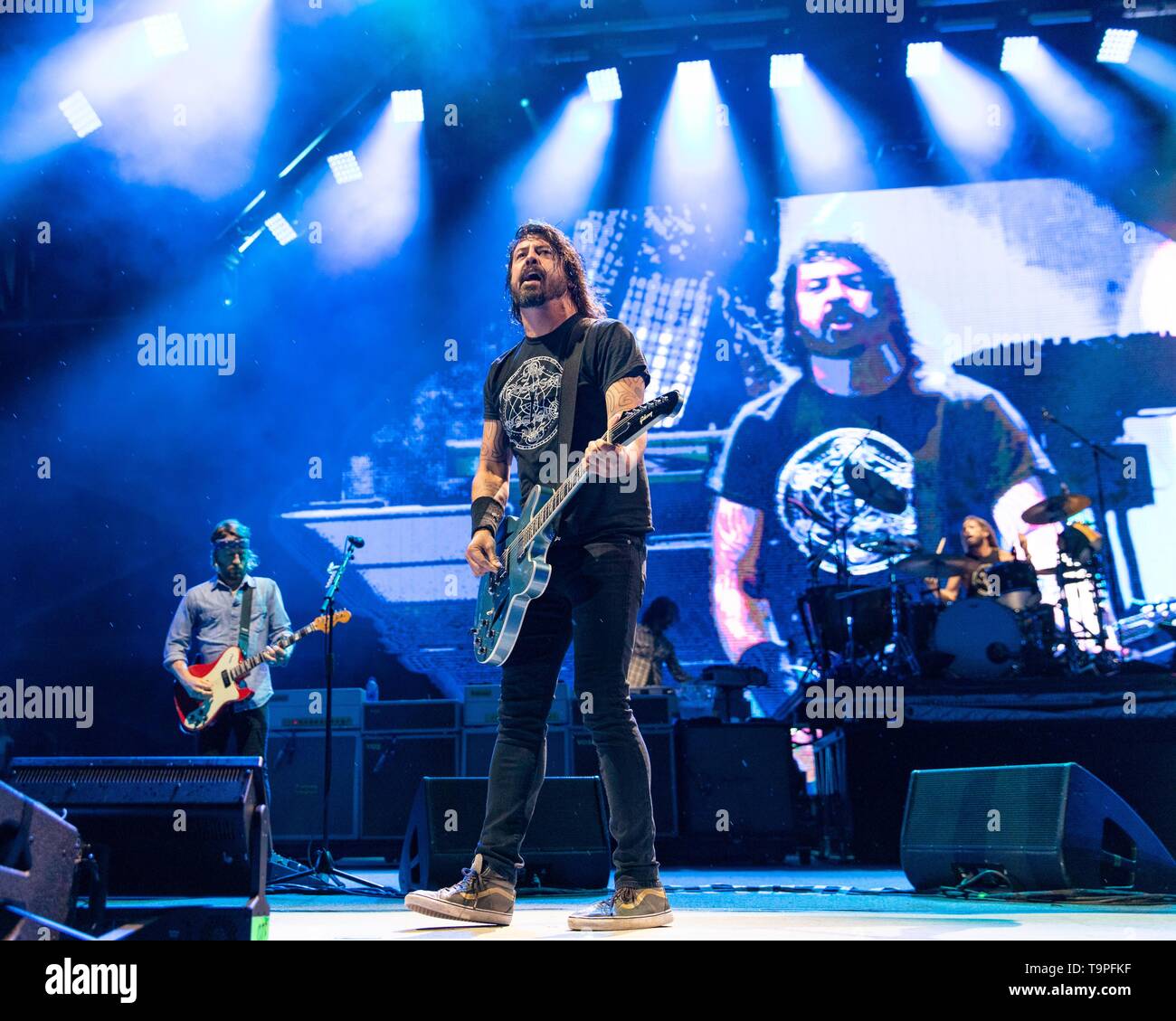 May 19, 2019 Columbus, Ohio, U.S CHRIS SHIFLETT, DAVE GROHL and