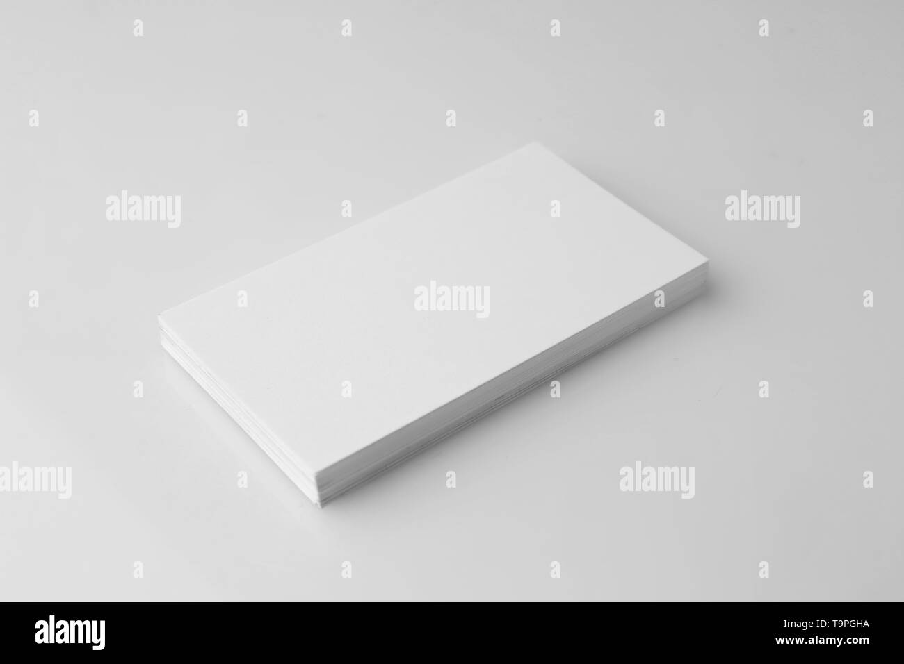 Blank cards on white background Stock Photo - Alamy