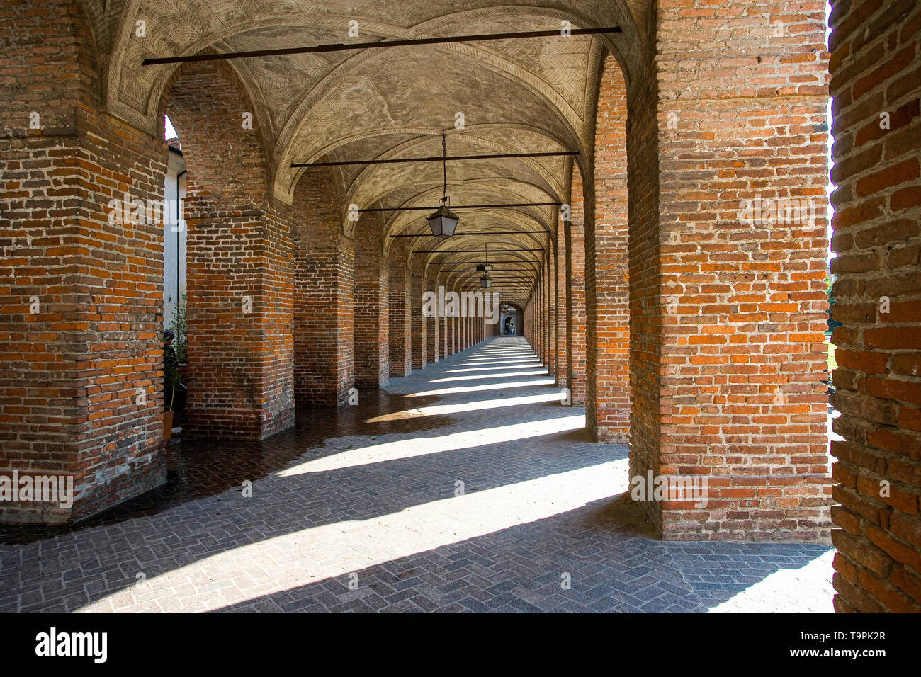 Italy Lombardy, - Sabbioneta - Unesco Site - Galleria degli antichi Stock Photo