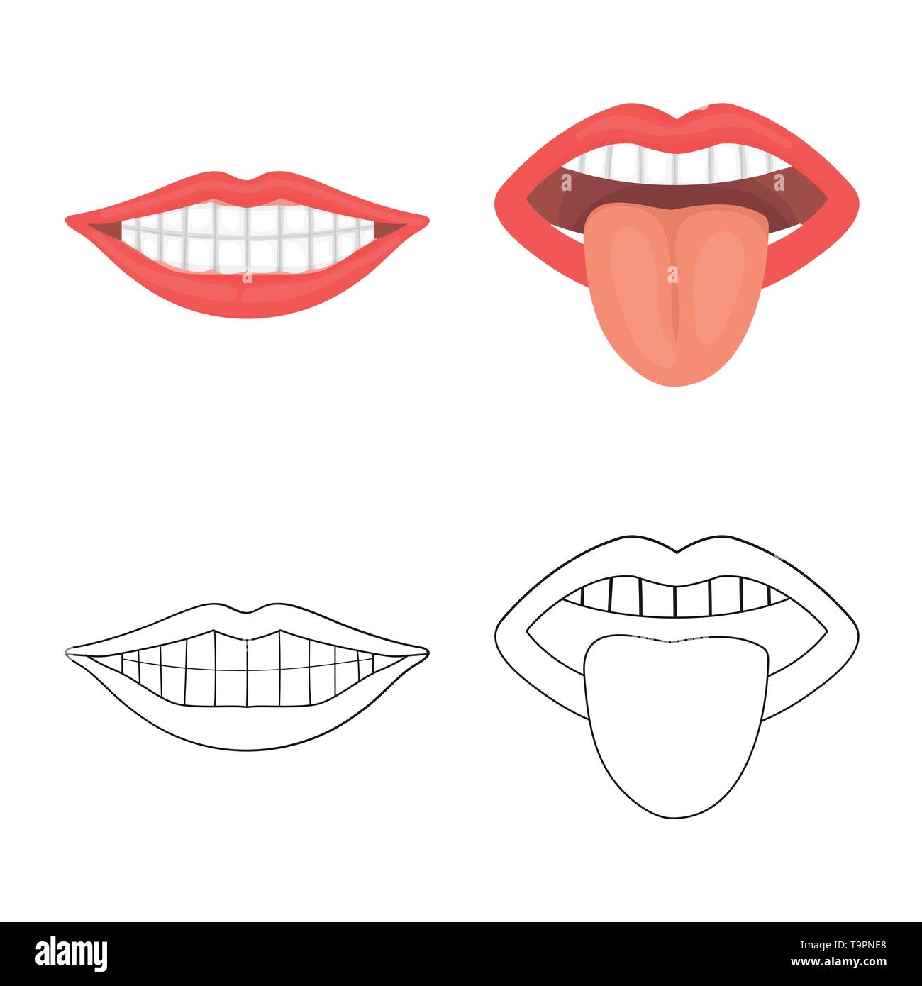 Lips With Tongue Out Vector Illustration Design Royalty Free SVG, Cliparts,  Vectors, and Stock Illustration. Image 96453729.
