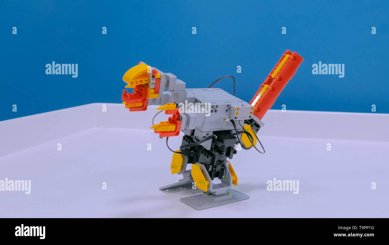 Toy robotic dinosaur Stock Photo