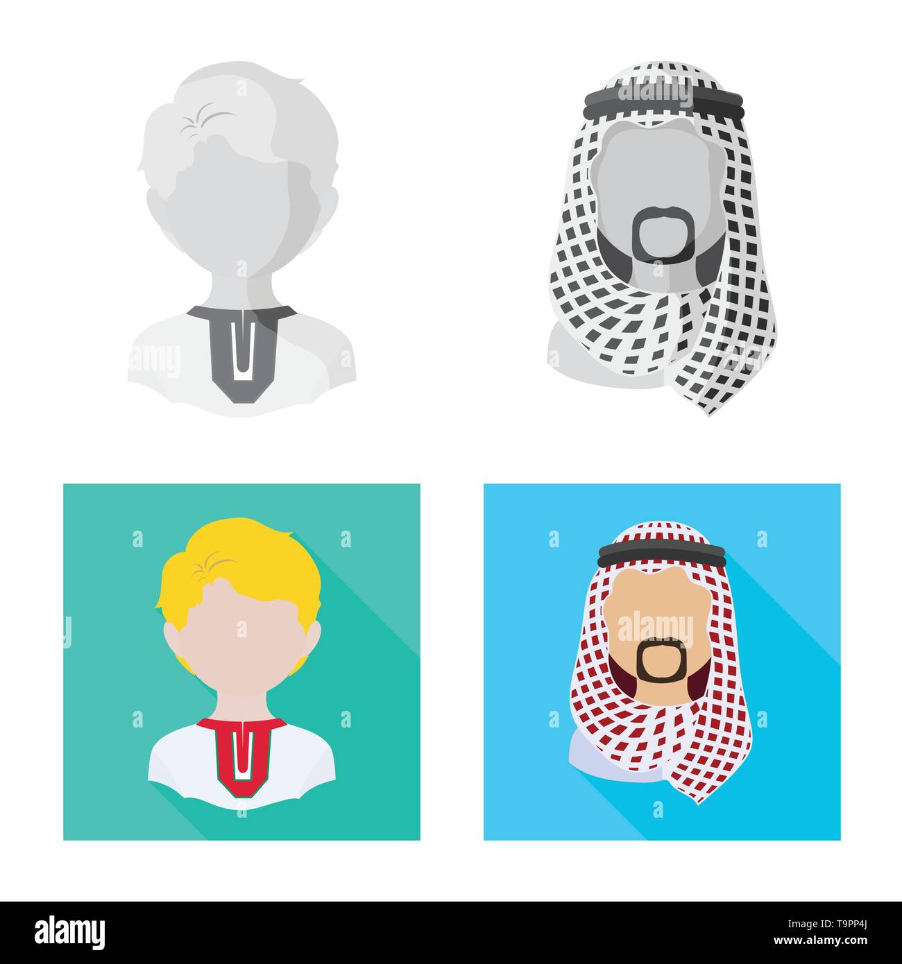 Vector design of imitator and resident logo. Set of imitator and ...