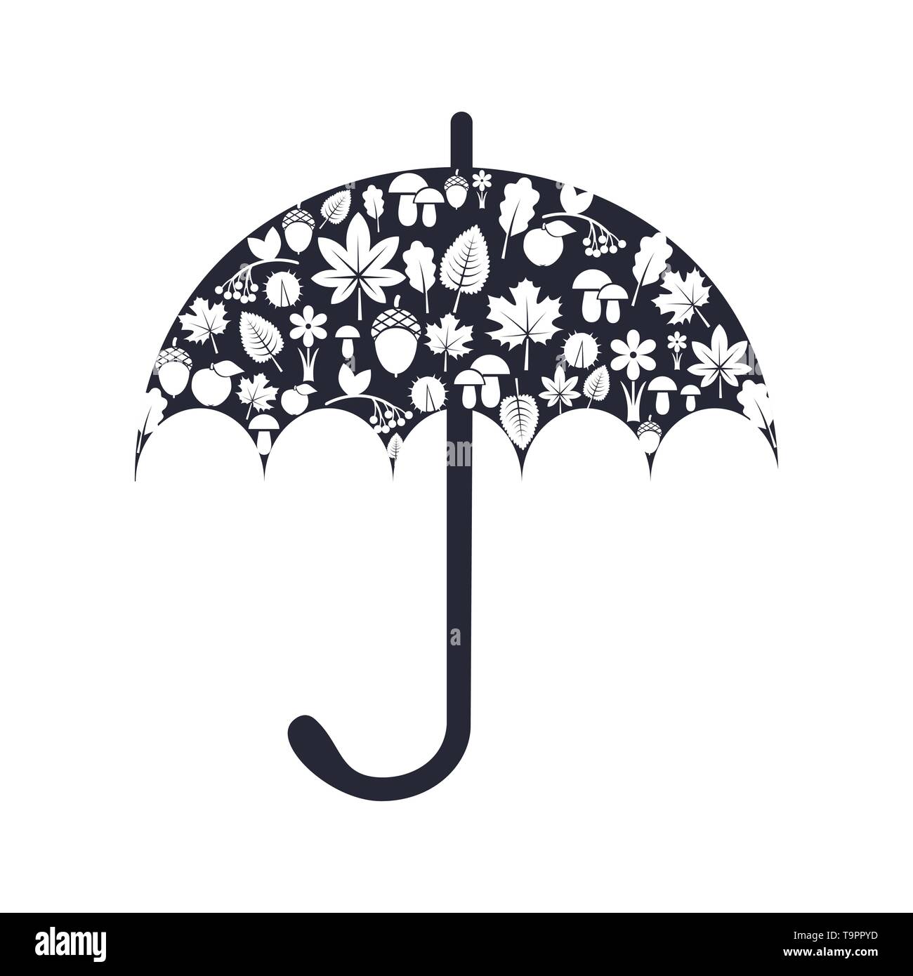 silhouette umbrella
