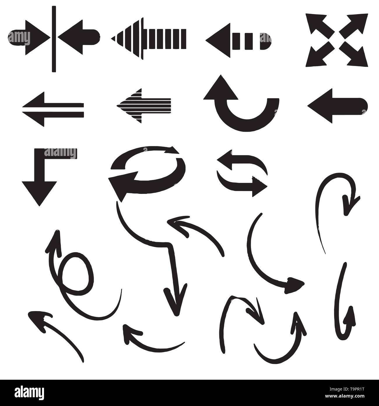 Arrows vector collection on a white background Stock Vector Image & Art ...