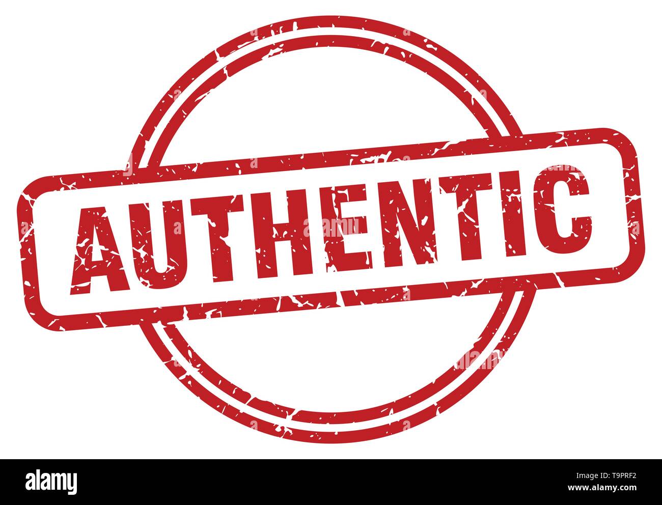 authentic round vintage grunge stamp Stock Vector Image & Art - Alamy