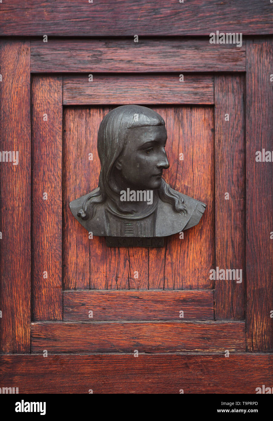 KRAKOW23 APRIL,2019 Portrait of Saint Casimir Jagiellon prince of