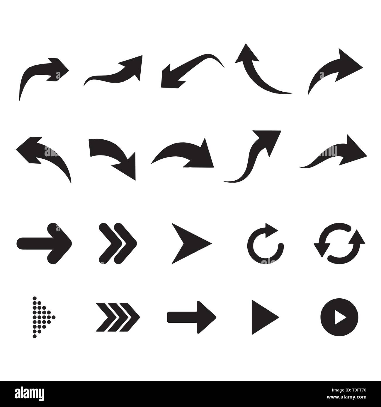 Arrows vector collection on a white background Stock Vector Image & Art ...