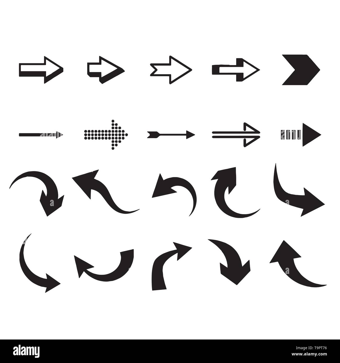 Arrows vector collection on a white background Stock Vector Image & Art ...