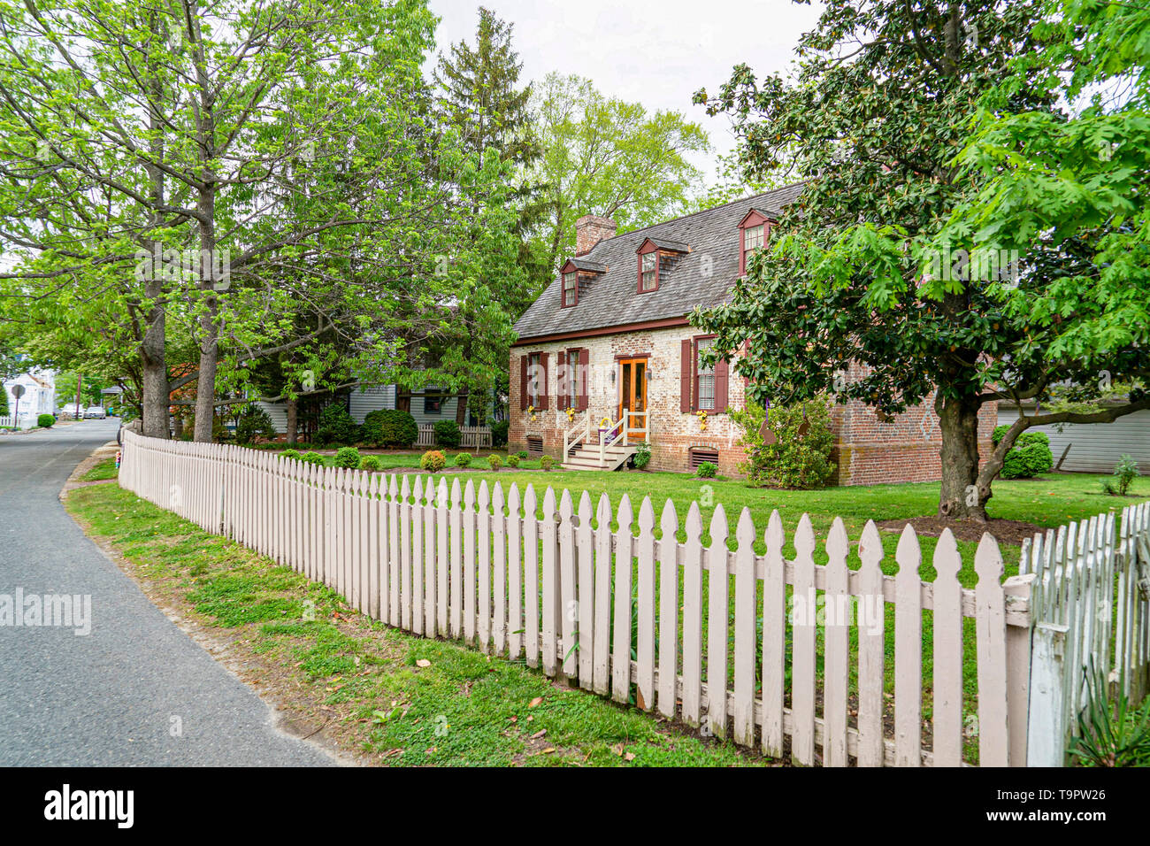 st michaels village maryland old historical houses of 1800 Stock Photo