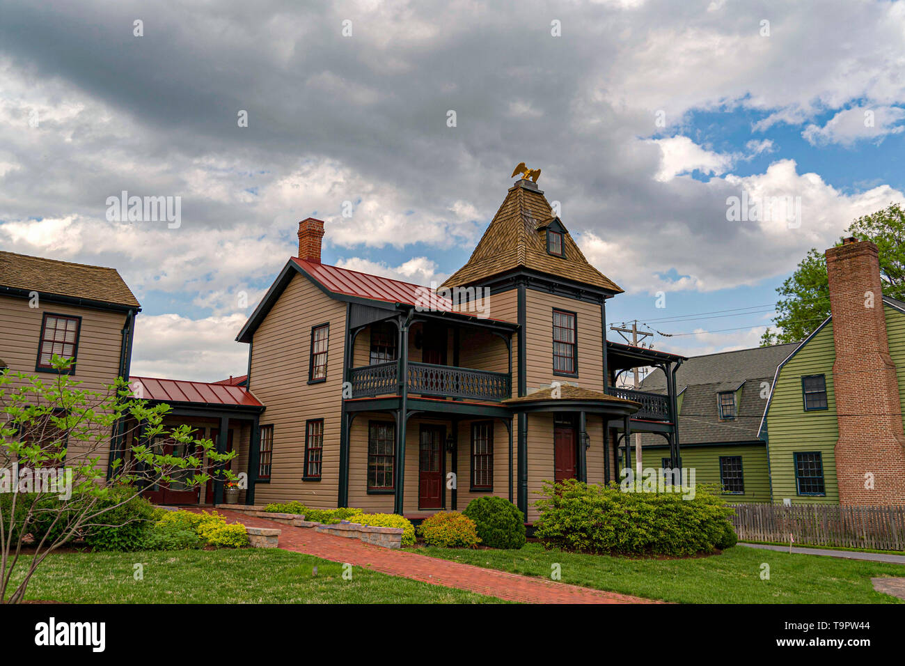 st michaels village maryland old historical houses of 1800 Stock Photo Alamy