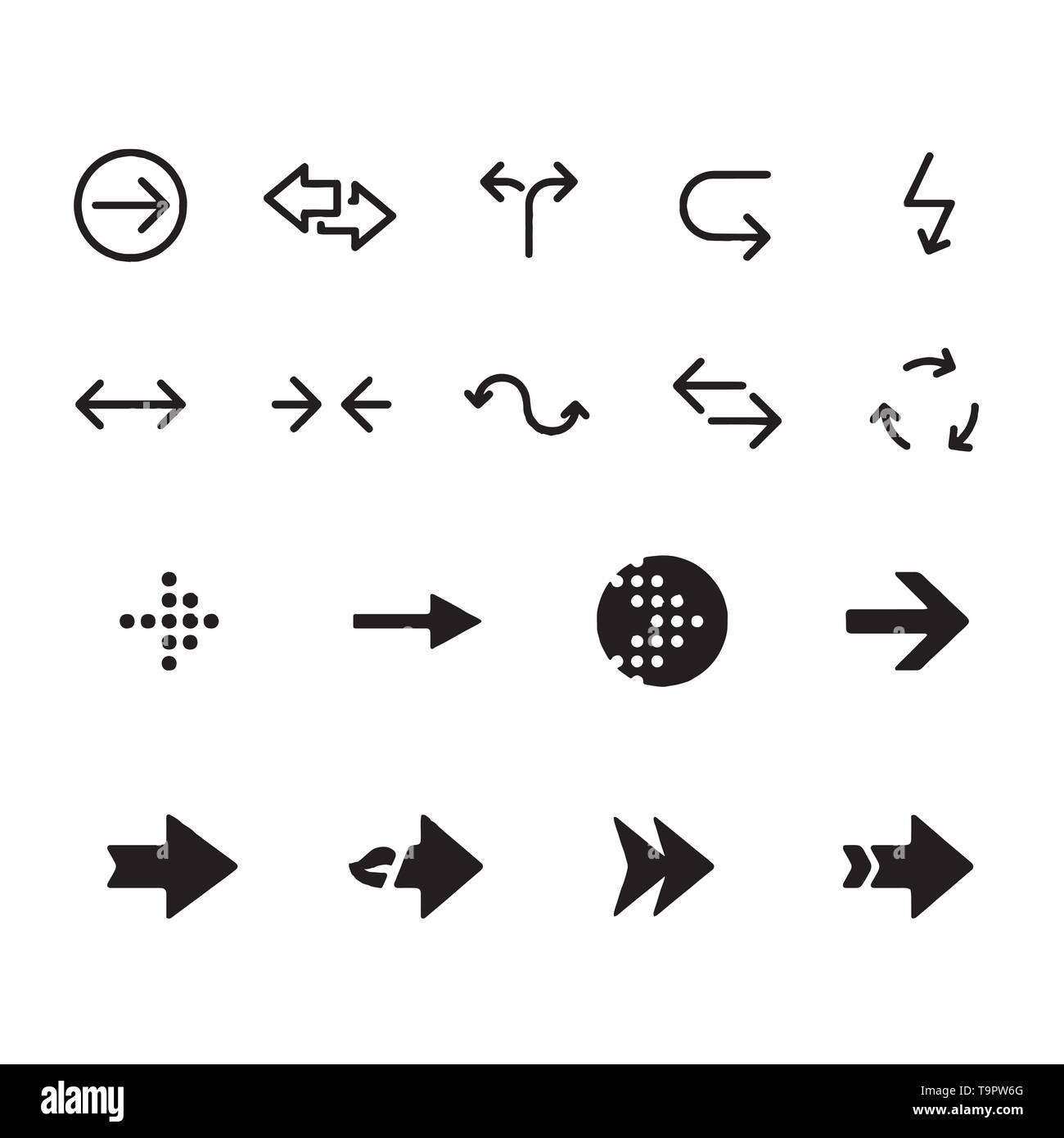 Arrows vector collection on a white background Stock Vector Image & Art ...