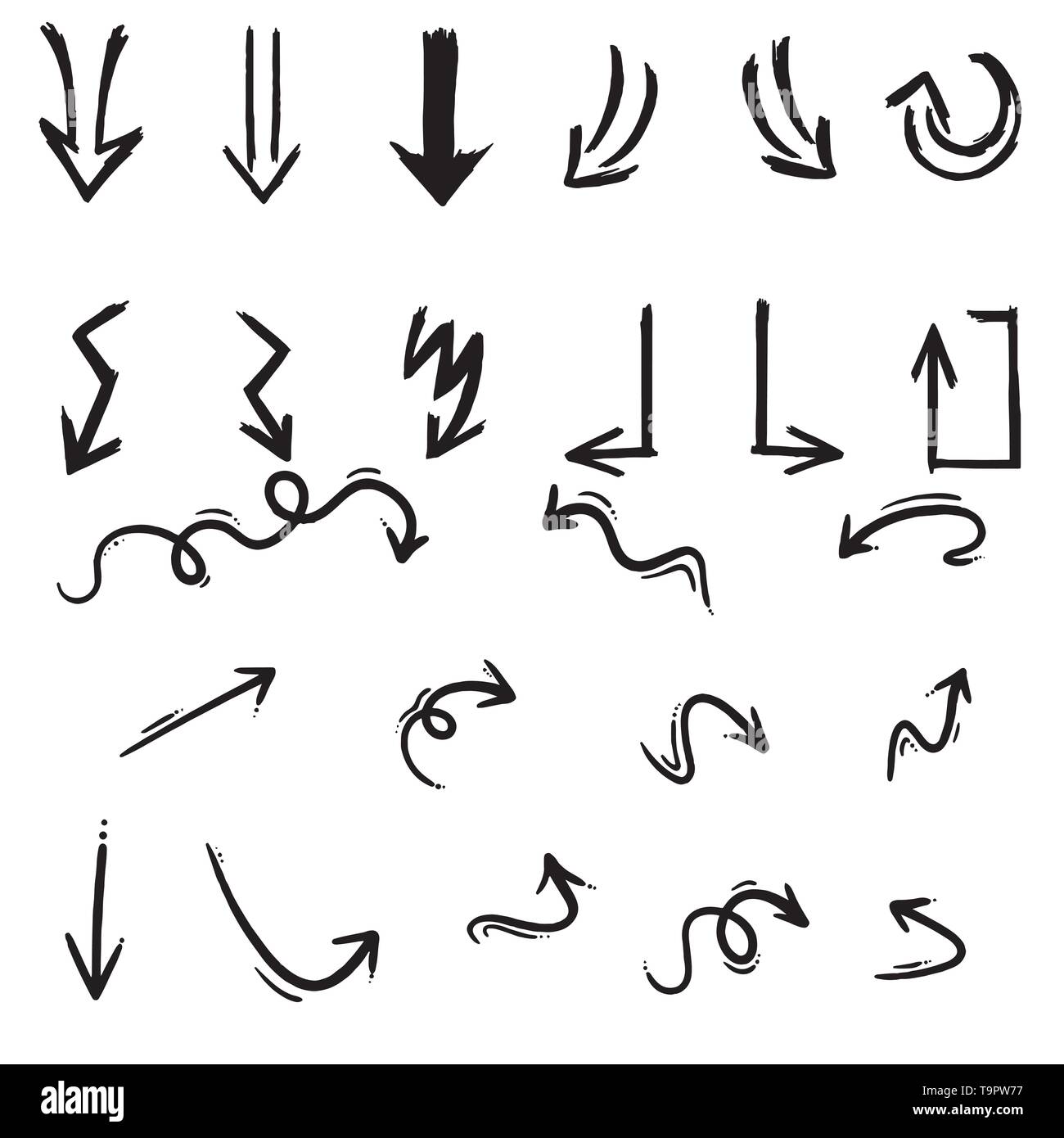 Arrows vector collection on a white background Stock Vector Image & Art ...