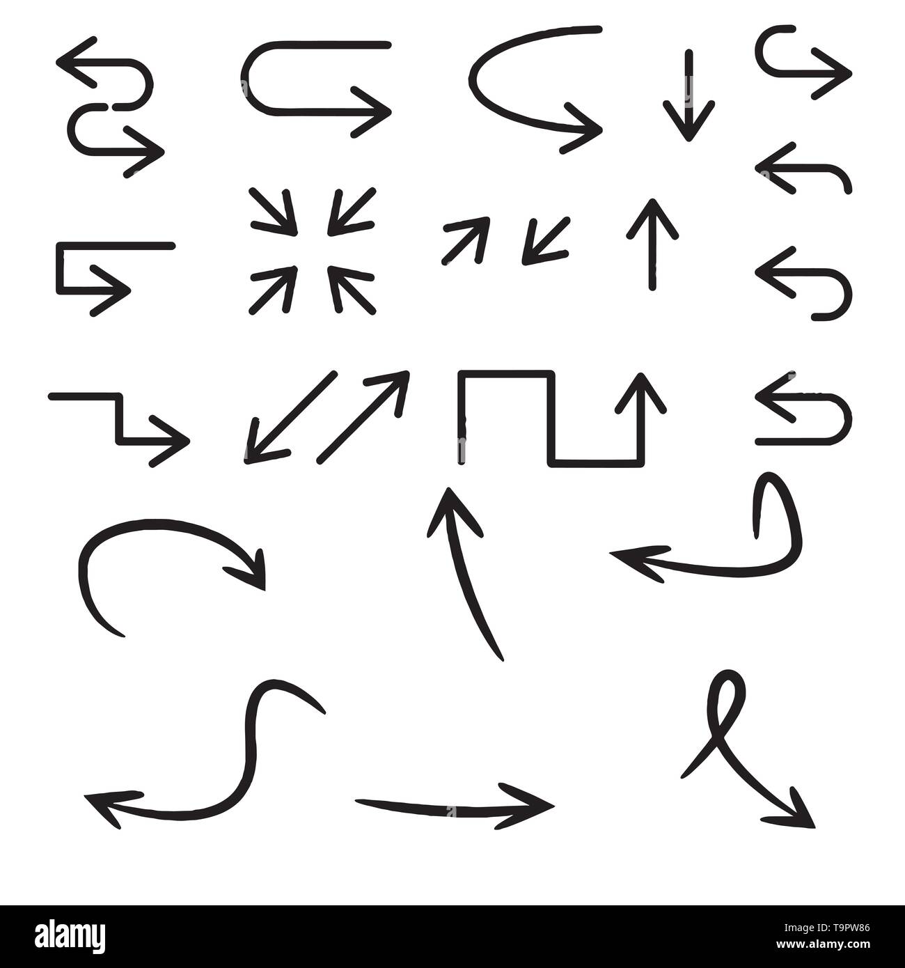 Arrows vector collection on a white background Stock Vector Image & Art ...